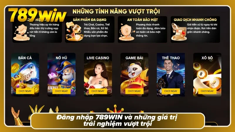 Màn hình giao diện đăng nhập 789WIN cực xịn